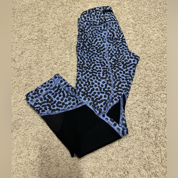 Lululemon Pace Rival Crop Ace Spot Lullaby Black - Picture 2 of 6